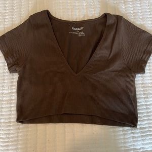 Garage brown t shirt